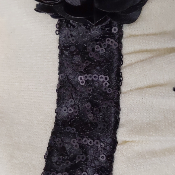 Youngland Girl's Size 5 Dress Christmas Holiday Party Black Off White/ C… - Picture 6 of 14